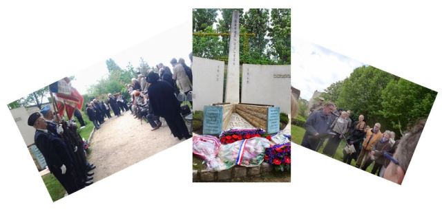 Cérémonie du 11 mai 2014 au monument de l'Amicale de Bergen-Belsen - Cimetière du Père-Lachaise (photos M. Charles Trémil)