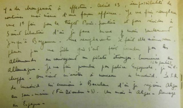 1945 notes manuscrites de Margot SHD GR28P4264148