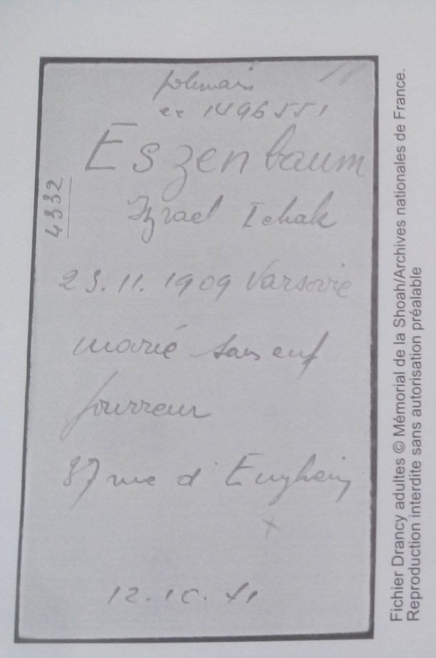 ESZENBAUM Israel F9 5690 130916 et 130917