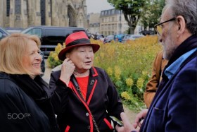 Jean-Claude Liwer et son épouse en pleine discussion avec la cousine Lisette